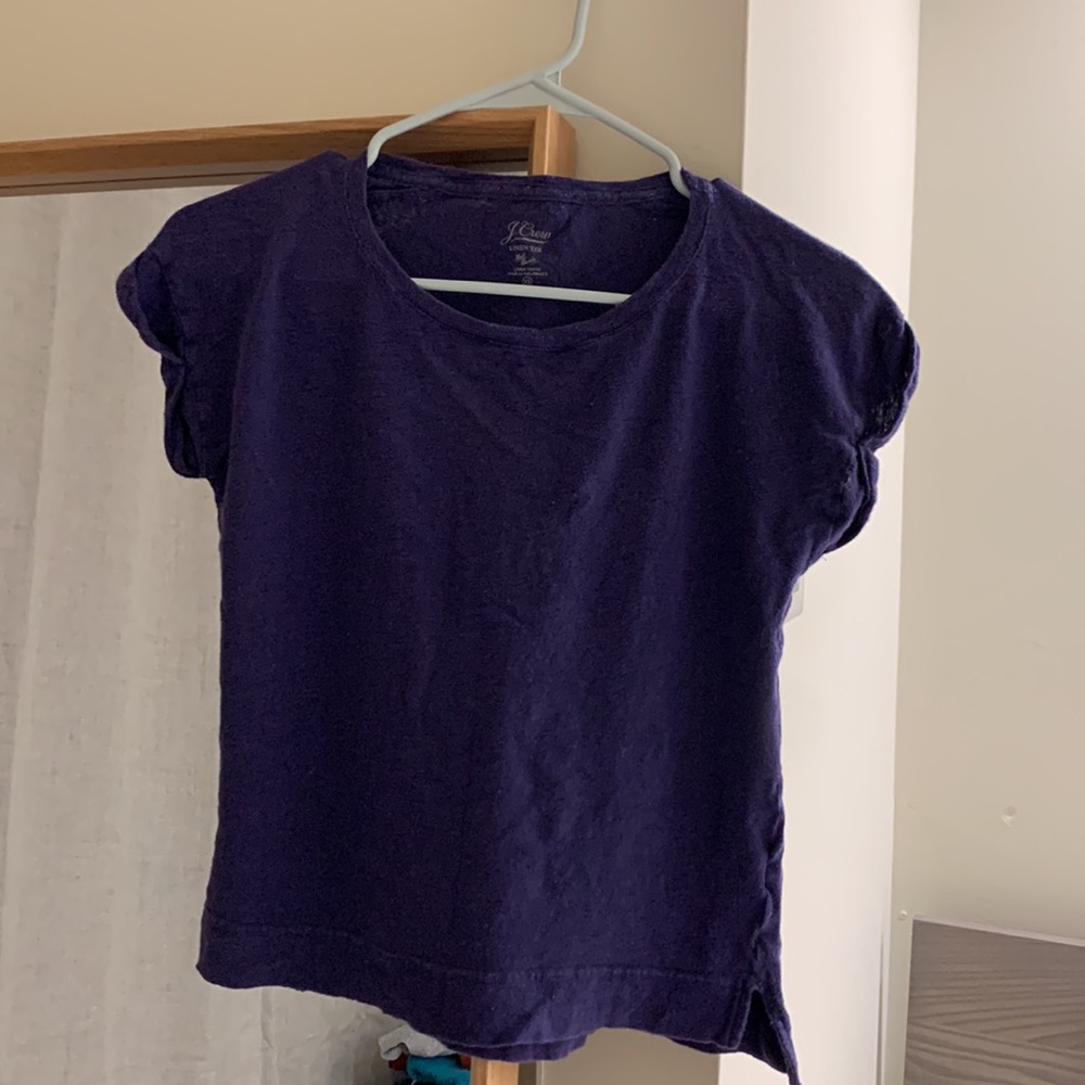 J Crew Linen Tee (XS)